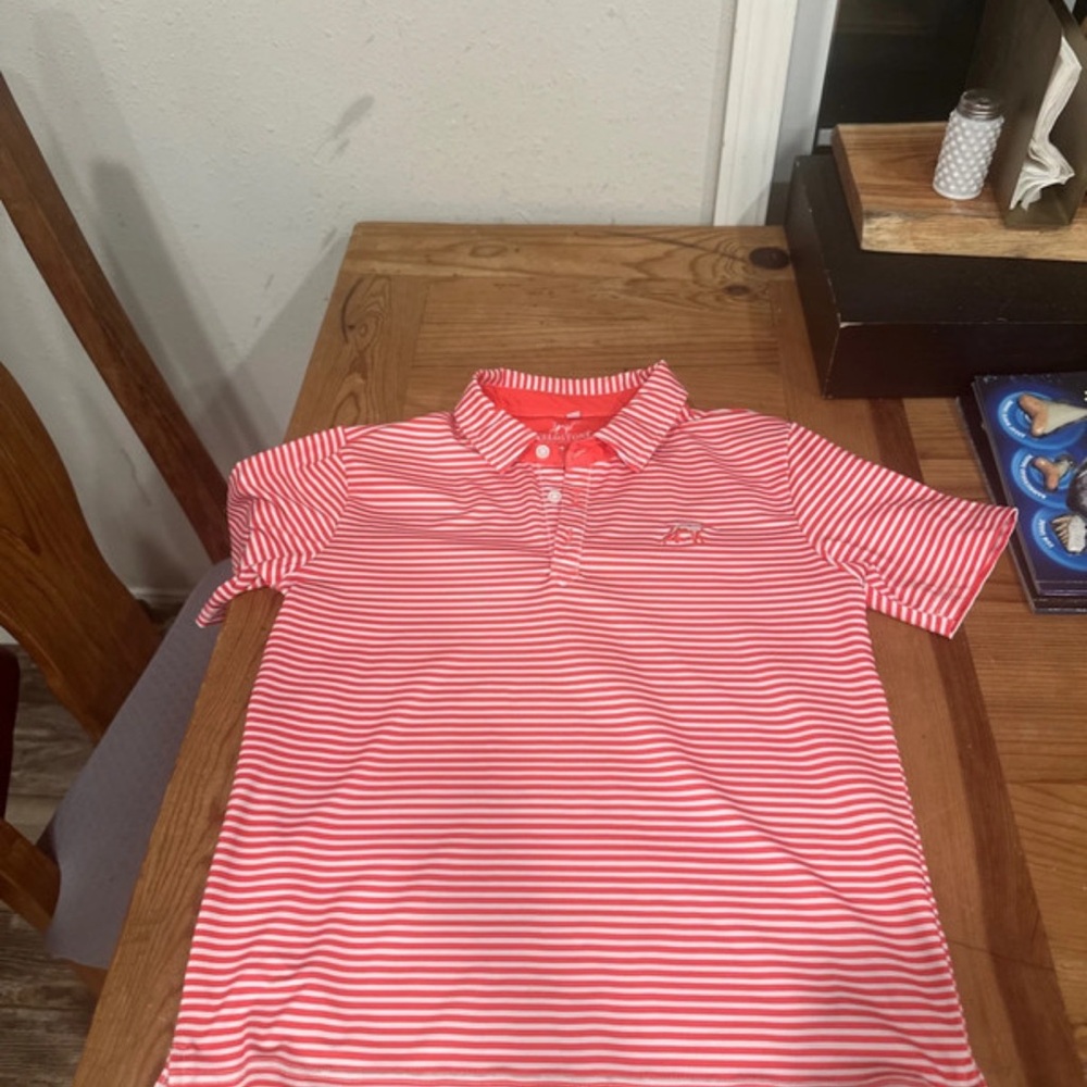 Striped Red Kids Polo Shirt